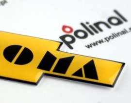 3d etiketten mit doming veredelt