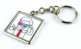 anhanger 3d mit eigenem logo quadrat