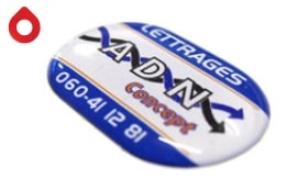 3D doming aufkleber aus Polen.