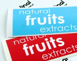 werbetiketten mit logo